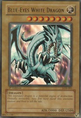 Blue-Eyes White Dragon - LOB-001 - Ultra Rare - 1st Edition